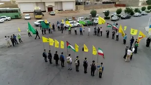 اجرای حماسی گروه سرود خورشید تابان حوزه روح الله ناحیه مرکزی یزد
