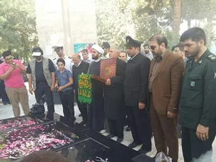 استقبال ازخادمین حرم رضوی در نظرآباد انجام شد+ عکس