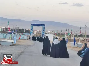 با بسیجیان شهرستان خانمیرزا در اردوی راهیان نور شمال&zwnj;غرب کشور