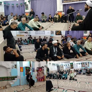 مراسم جاماندگان اربعین حسینی در بستک برگزار شد