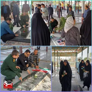 برگزاری مراسم میثاق با شهدای هندیجان و ببعت بارهبر معظم انقلاب