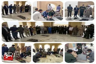 تجدید پیمان و ادای احترام مسئولین به مقام شامخ شهید حاج قاسم میرحسینی