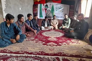 دیدار با خانواده شهید در تفتان