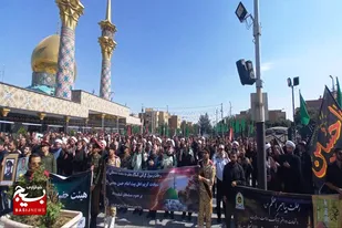 مراسم عزاداری نیروهای نظامی و انتظامی همدان در سالروز رحلت پیامبر اکرم(ص)