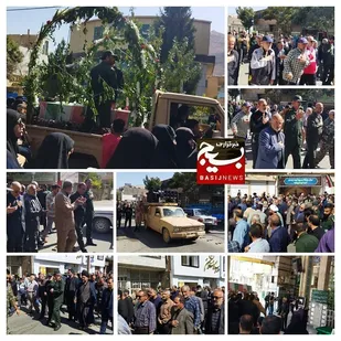 پیکر مطهر شهید گمنام در فیروزکوه تشییع شد