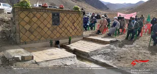 افتتاح قنات و خانه محروم روستای نارگندل شهرستان قاین