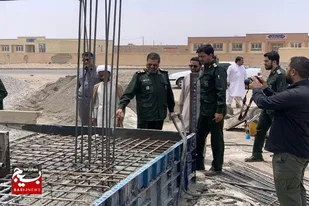 بازدید فرمانده سپاه سلمان از فعالیت گروه های جهادی در تفتان