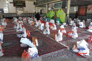 توزیع ۱۹۱ بسته معیشتی بین نیازمندان در روستاهای بهار