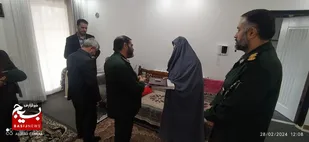 دیدار صمیمی سردار معروفی "معاون هماهنگ کننده سازمان بسیج مستضعفین" با خانواده معظم شهدا