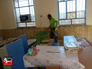 برگزاری اردوی جهادی در روستای نی سیاه شوشتر