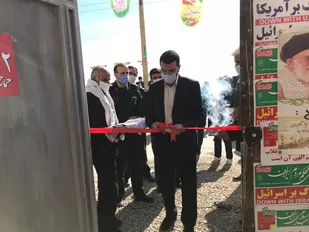افتتاح ساختمان پایگاه شهید مطهری و کارگاه تولیدی بسیج در روستای ابرسج شاهرود