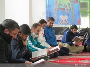 برگزاری جلسه صادقین در امامزاده محمد دیباج درگز