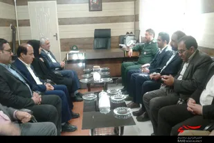 دیدار و اعلام همبستگی مسئولین اسدآباد با سپاه