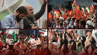 دومین اجتماع بزرگ یاوران انقلاب در شهرستان قدس برگزارشد