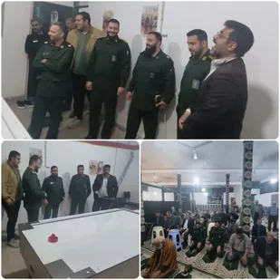 بازدید فرمانده سپاه پیشوا از پایگاه بسیج امام حسین(ع) روستای طارند