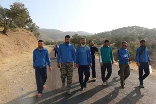 پیاده روی بردبلند کارکنان ناحیه مقاومت لردگان