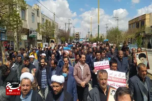 حضور پرشور مردم فامنین در راهپیمایی روز جهانی قدس