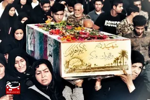 مراسم استقبال از شهید گمنام در شهر شنبه