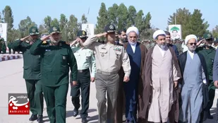 صبحگاه مشترک  نیروهای مسلح کرمان به مناسبت سوم خرداد در لشکر ۴۱ثارالله کرمان