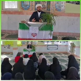 نشست بصیرت افزایی با موضوع فلسطین در دبیرستان کار و دانش حضرت زینب شهر راز.