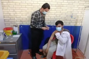 واکسیناسیون همکاران پایور در گناباد