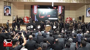 عزاداری عزاداران محله &laquo;باغمیشه&raquo; در حسینیه ثارالله سپاه اردبیل + تصویری