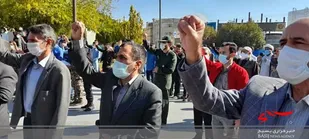 تجمع اعتراضی مردم  دلفان در واکنش به اقدام موهن علیه پیامبر (ص)