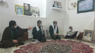 دیدار با خانواده شهدا و تجلیل از  مادر 2 شهید