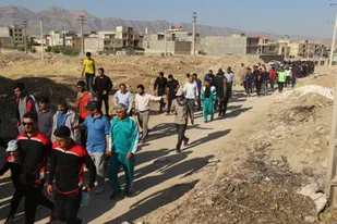 پباده روی خانوادگی در شهرستان لردگان