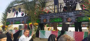 تشییع و استقبال از شهدای گمنام در آرادان به روایت دوربین