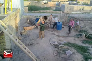 فعالیت گروه جهادی حوزه مقاومت امام حسن(ع) در صالح آباد
