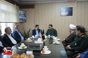 دیدار استاندار همدان با فرمانده سپاه انصارالحسین(ع)