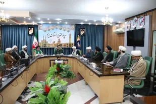 حضور مدیران و اساتید حوزه علمیه استان در سپاه الغدیر و محکوم نمودن اقدام پارلمان اروپا