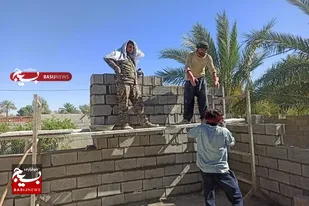 برگزاری اردوی جهادی ساخت خانه نیازمند در روستای سیریزجان کازرون