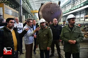 بازدید سردار حیدرنیا از شرکت مهندسی و ساخت بویلر مپنا منشا خیر است