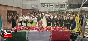 استقبال از شهید گمنام در مجتمع گاز پارس جنوبی