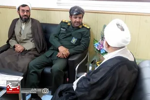 دیدار امام جمعه کنگان با فرمانده سپاه این شهرستان