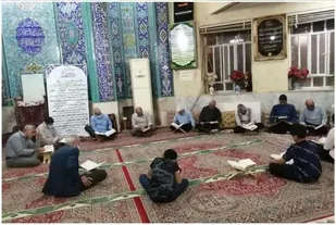گزارشی از محافل انس با قرآن بسیجیان میبد در ماه مبارک رمضان