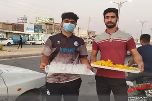 برپایی ایستگاه صلواتی به مناسبت عید بزرگ ولایت در شهر چغادک