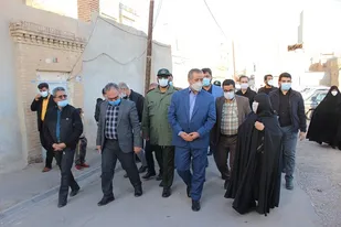 بازديد استاندار سمنان از محله سرداران شهيد سمنان