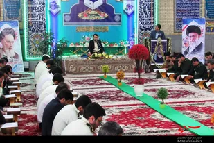 محفل انس با قرآن در مسجد جامع شهر رزن