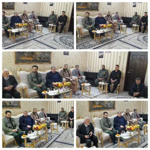 دیدار بسیجیان جلیل آباد با خانواده معظم شهید احمد بوربور