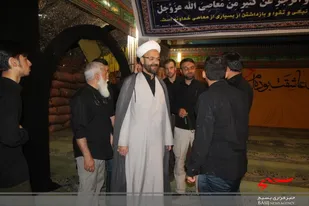 حضور مسئول نمایندگی ولی فقیه سپاه حضرت صاحب الزمان (عج) در هیأت فدائیان حسین (ع)