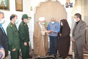 دیدار سردار داوود غیاثی راد با خانواده سه شهید گرانقدر دفاع مقدس و یک شهید مدافع حرم