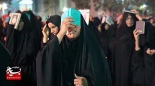 شب زنده داری مردم رودان در نخستین شب قدر