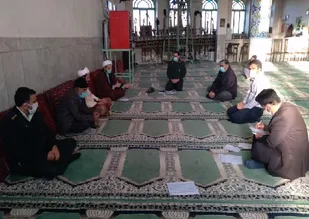 جلسه قرارگاه حافظان سلامت محله در روستای ویست