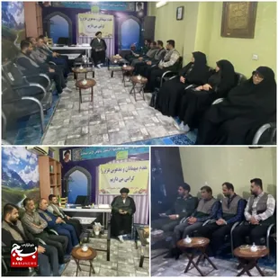 دیدار مسؤل بسیج سازندگی سپاه محمودآباد با امام جمعه شهرستان