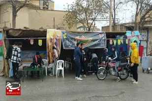 ایستگاه صلواتی جوانان پایگاه مقاومت شهدا شهر فیروزان