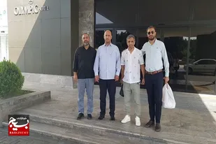 دیدار مسئول معاونت تربیت بدنی سپاه عاشورا با سرمربی تیم فوتبال پیکان