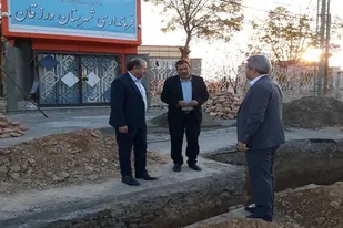 اجرای فاضلاب شهر ورزقان با مشارکت شرکت مس سونگون